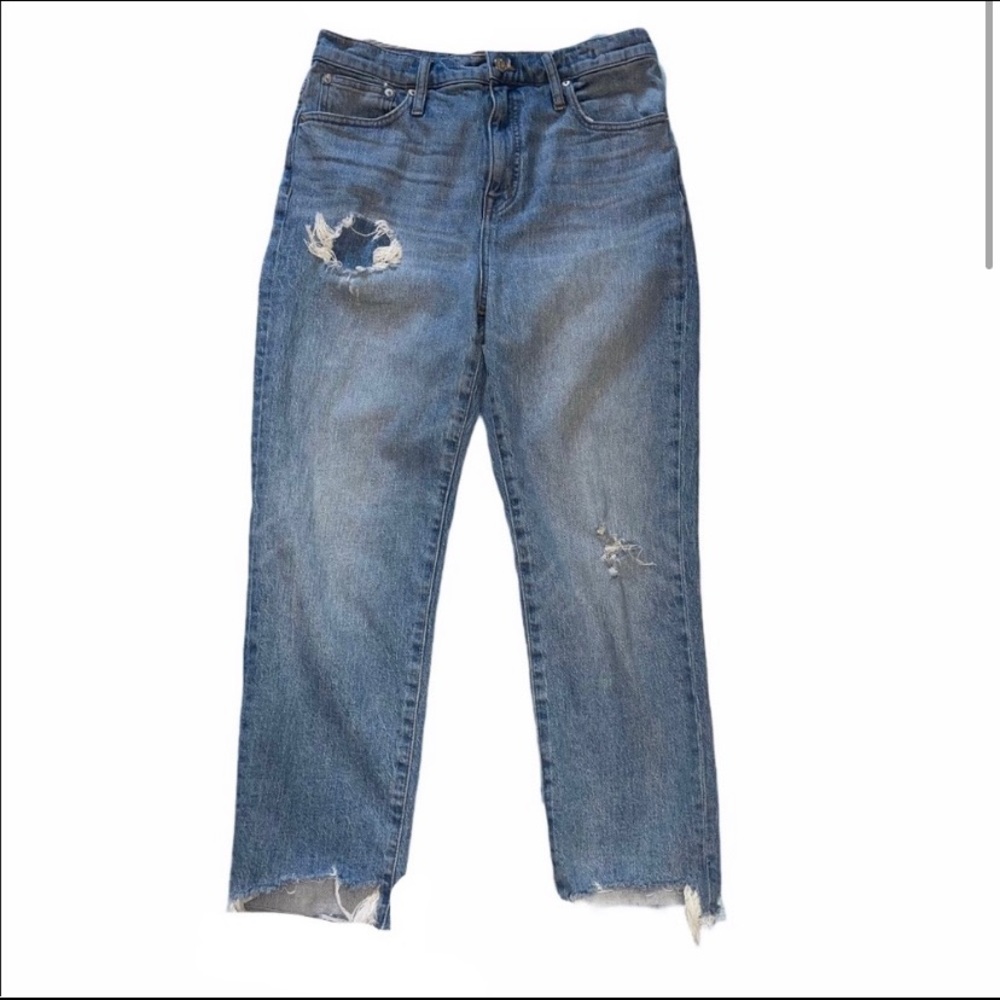 Madewell Classic Straight Leg High Rise Mom Jeans